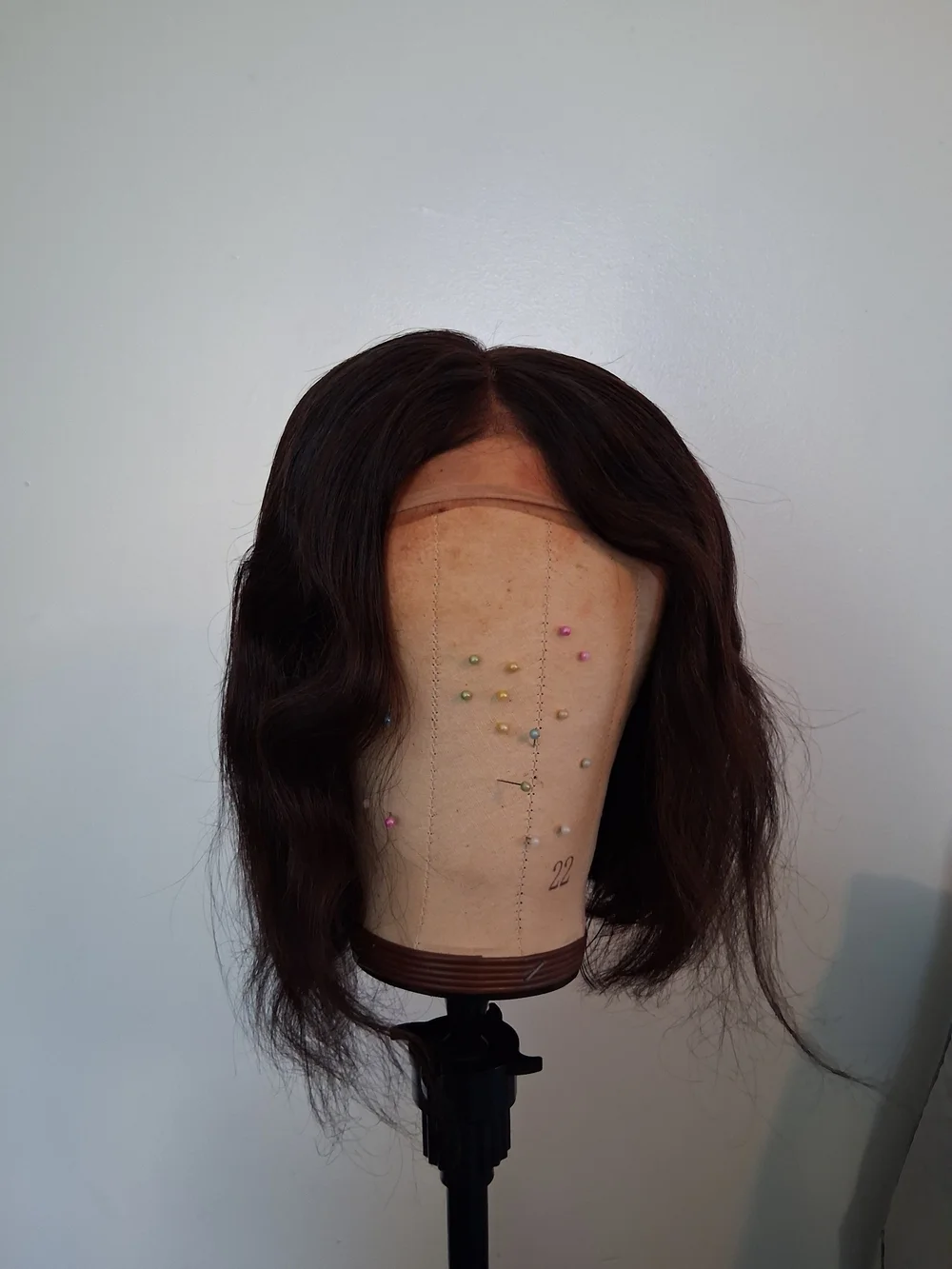 Chestnut Brown Lace Front Wig with Gentle Waves
